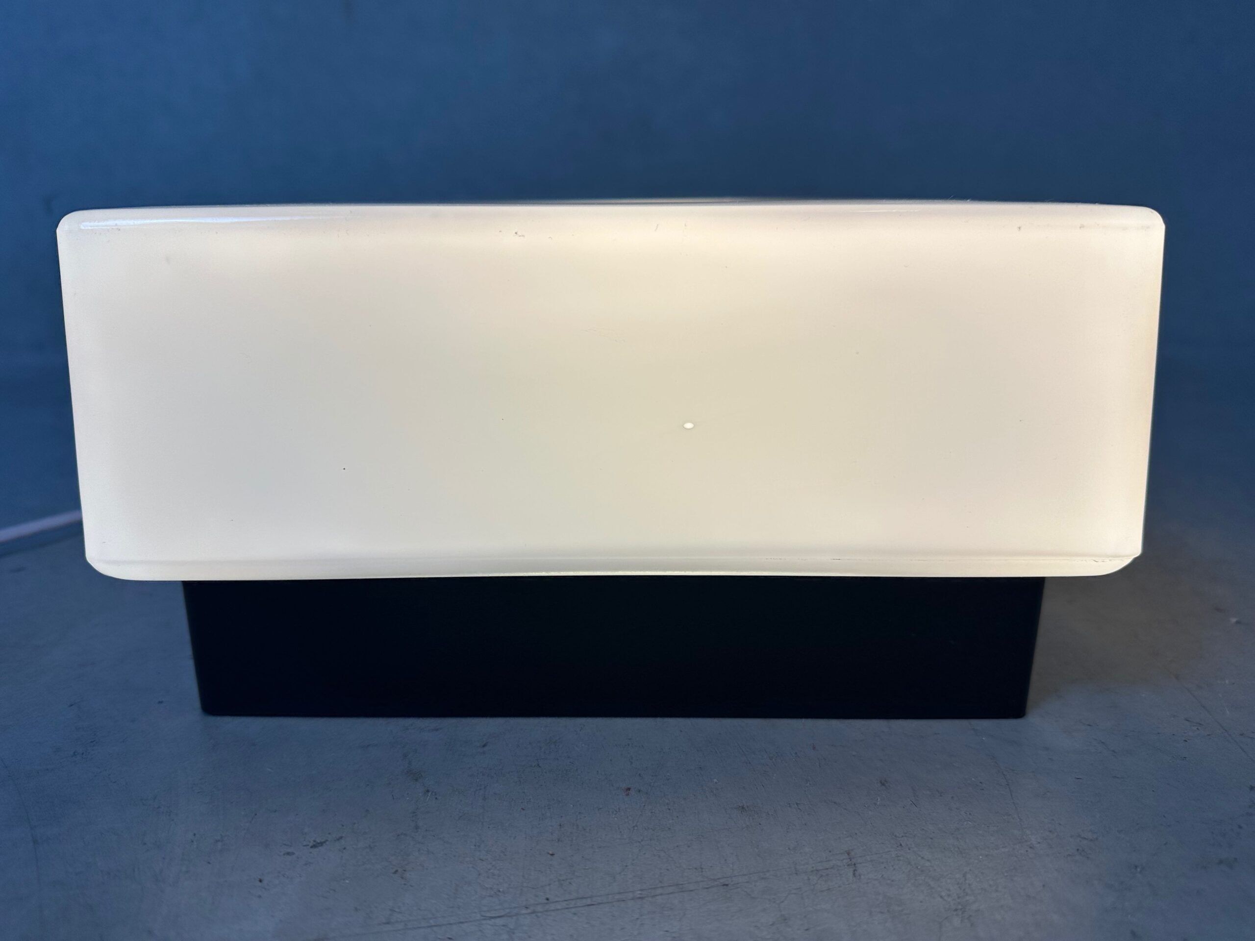 Vintage ceiling lamp – bakelite and opaline