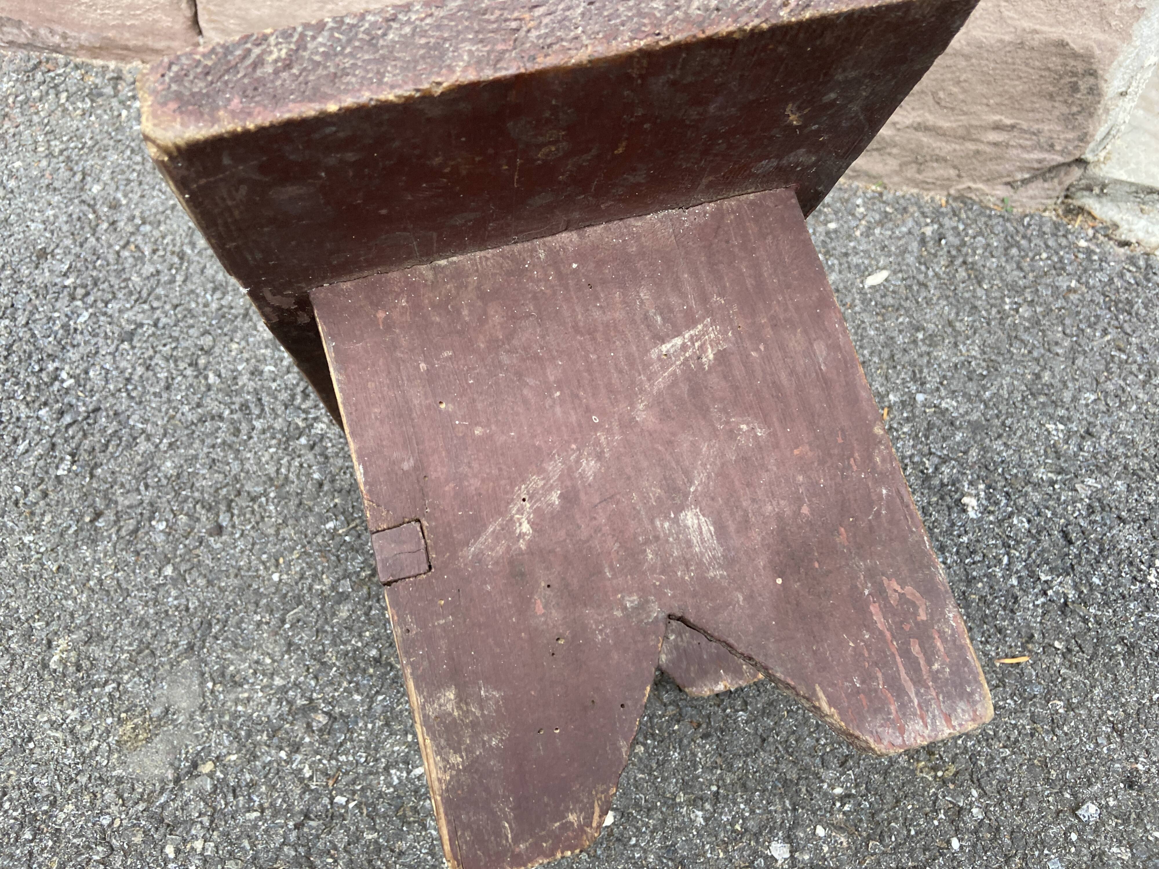 Stool rests feet rustic fir