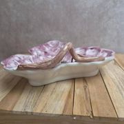 Vintage Italian barbotine grape plate – G.b.c. Made in Italy