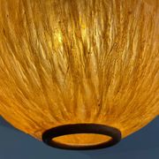 Beautiful design midcentury cocoon resin pendant, 1950s
