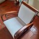Solid teak armchair