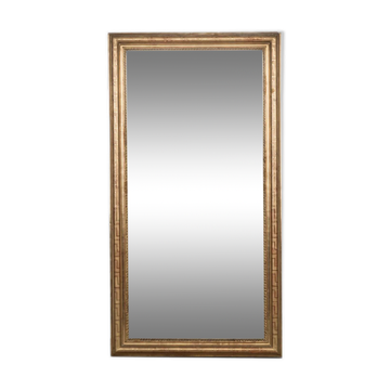 Miroir rectangulaire du XIXe siècle à motif géométrique
