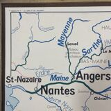 The loire geographical solar poster double sided