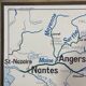 The loire geographical solar poster double sided