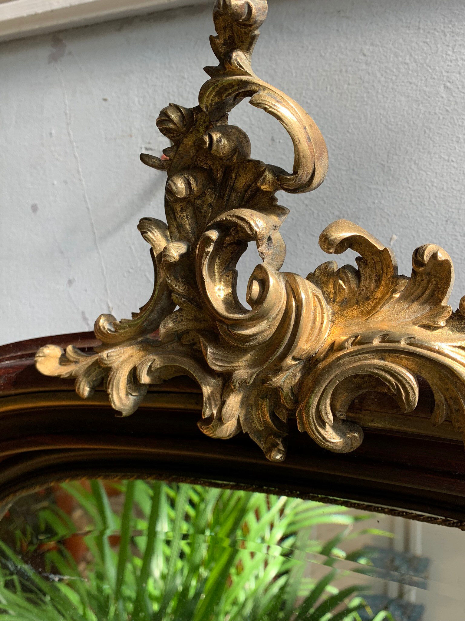 Ancient trumeau fireplace mirror - 146x100cm