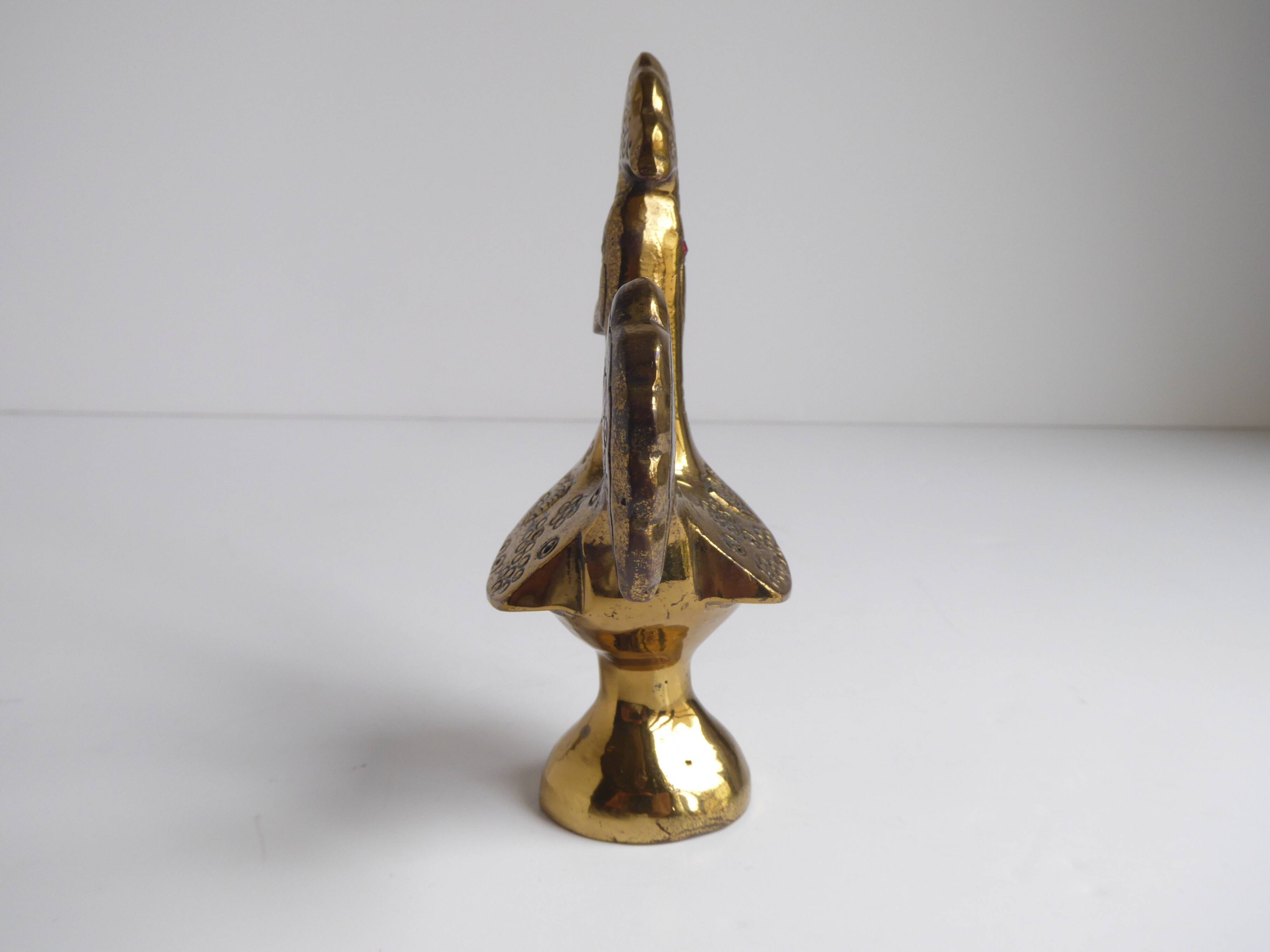 Decorative bronze rooster