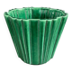 Cache-pot P.L. France Poët Laval in green ceramic