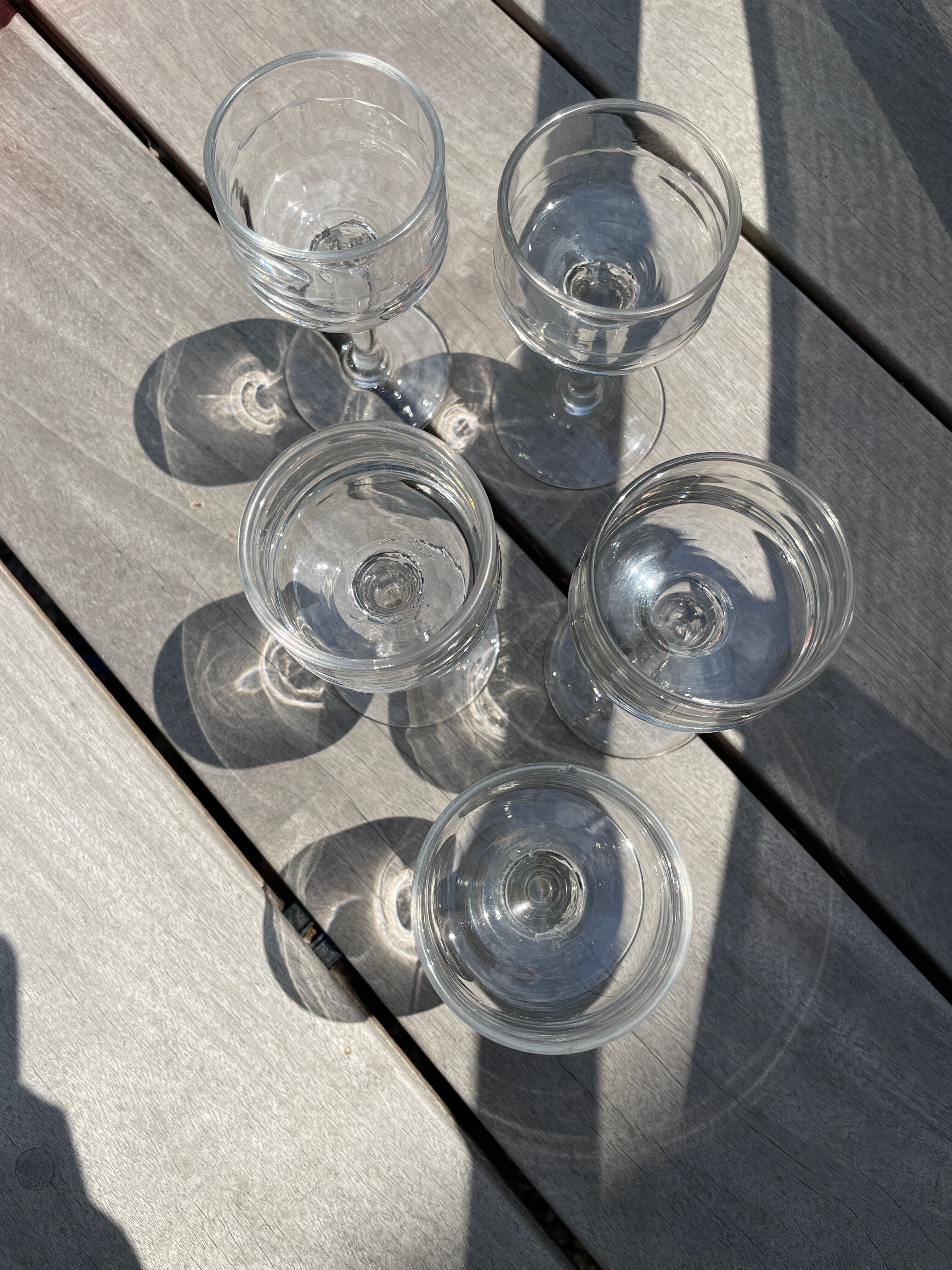Set of 5 glasses