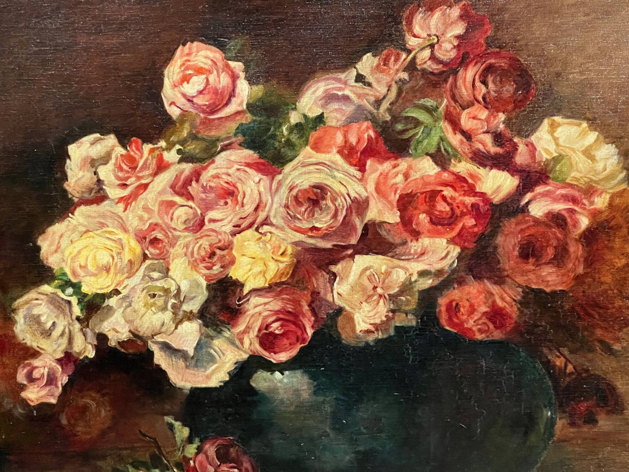Frédéric de Smet (1876–1948), "Still Life with Roses."
