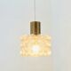 Large Mid-Century Amber Bubble Glass Ceiling Light by Helena Tynell, 1960s