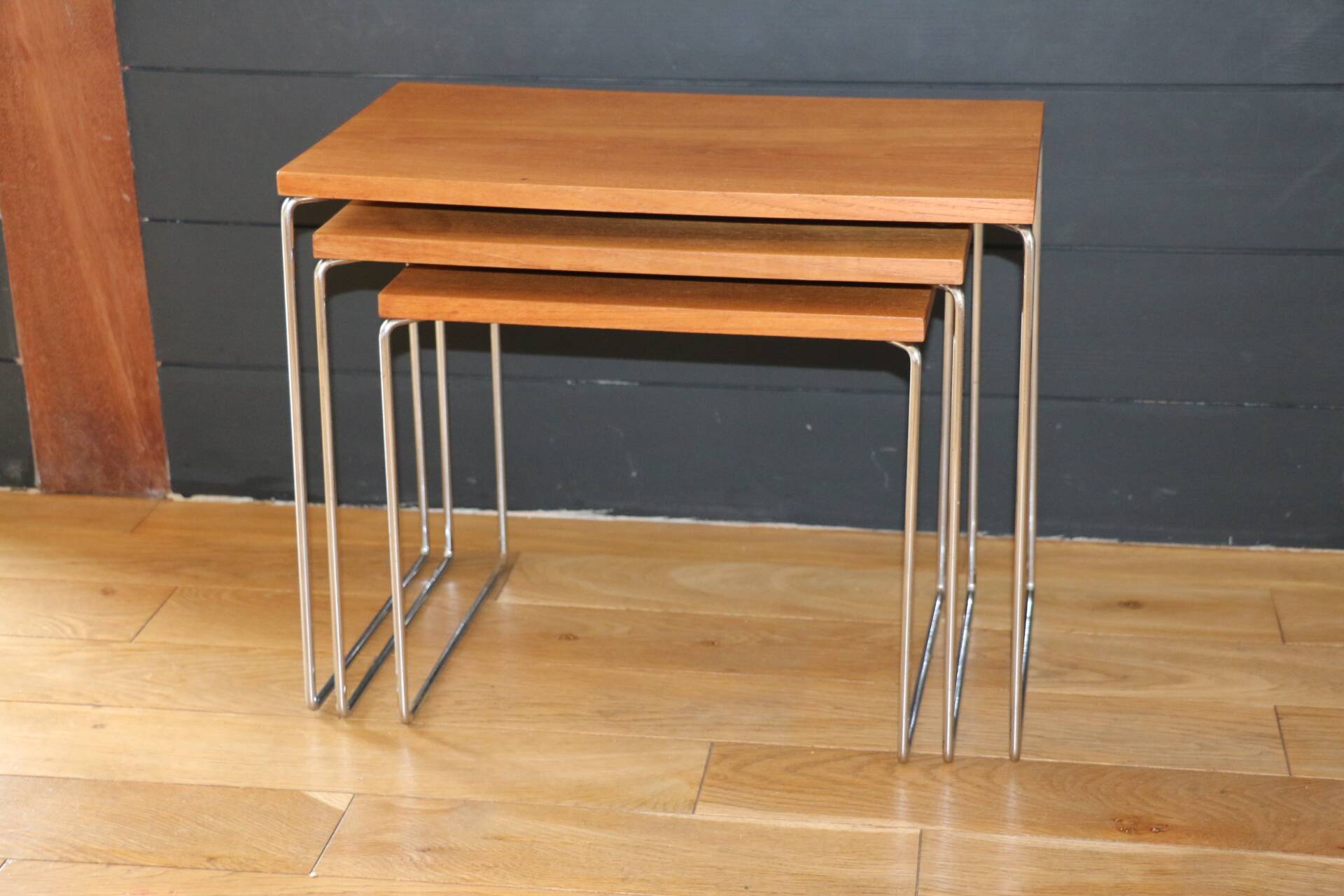 3 modernist nesting tables