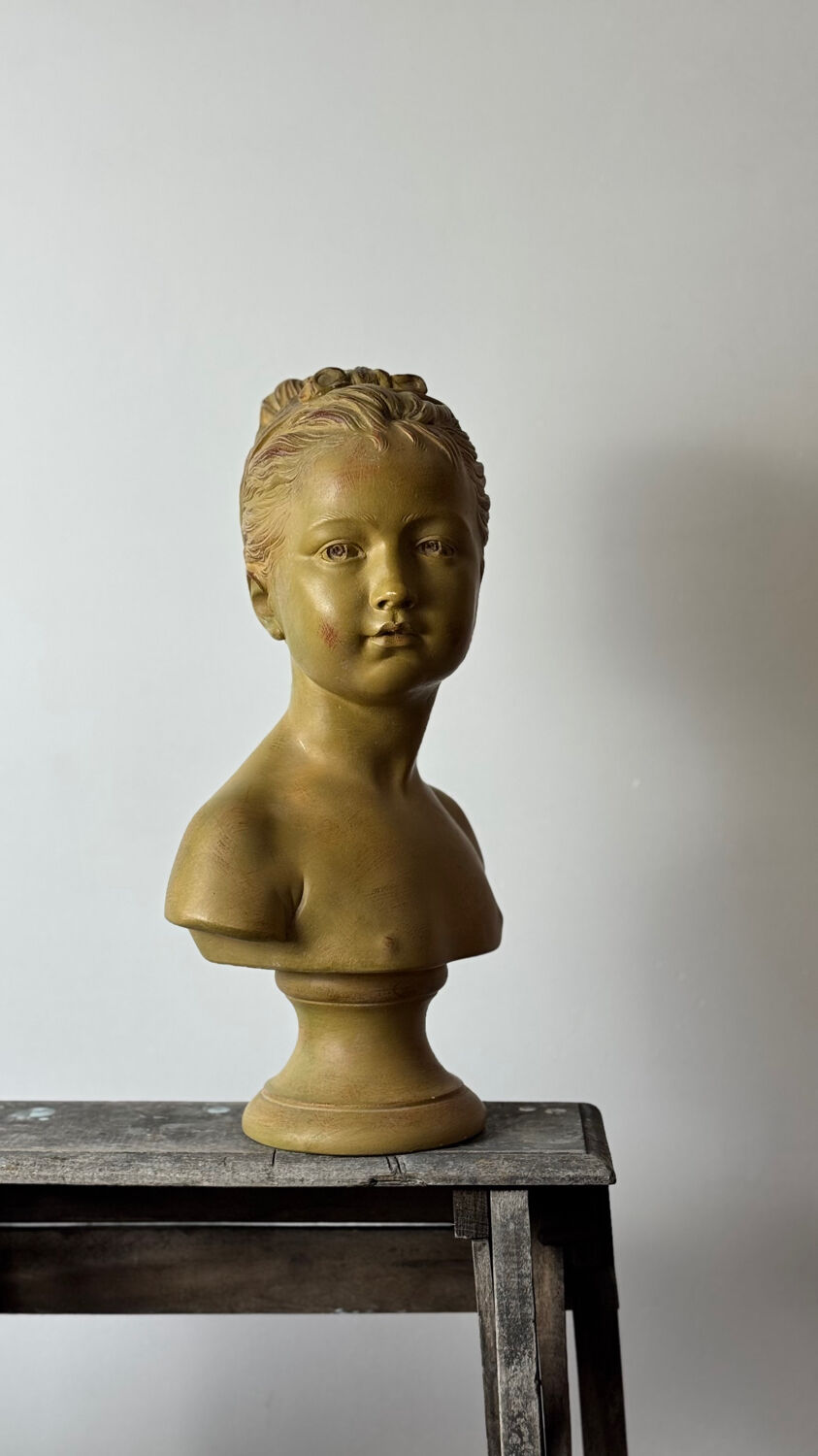 Buste d’enfant,  Louise Brongniart d’après Houdon
