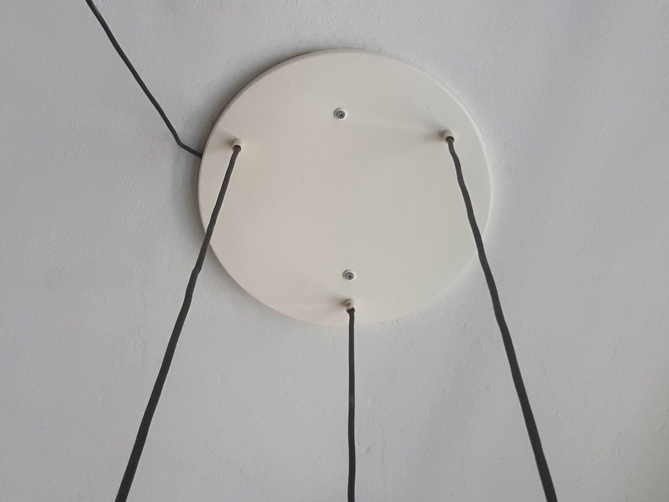 Ceiling light with 3 glass and brass maxi globe p