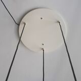 Ceiling light with 3 glass and brass maxi globe p