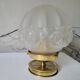 Art deco lamp in brass and glass
