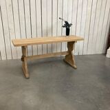 Old solid oak console