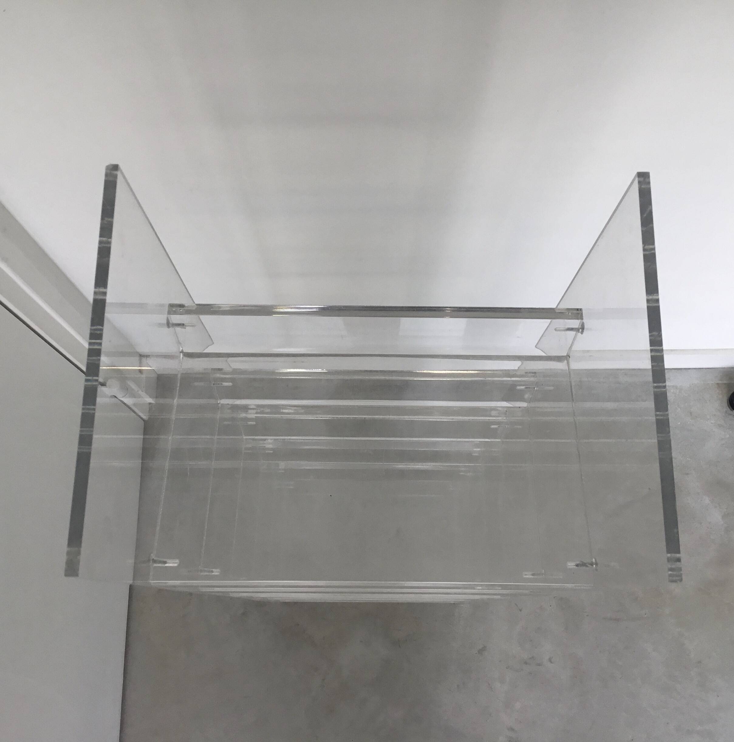 Plexiglass CD rack design 1990