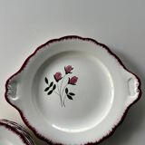 Salins dessert plates and platter, Cerilly model