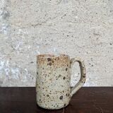 Set of 6 stoneware cups and a pitcher