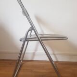 Metal and plexiglass folding chair