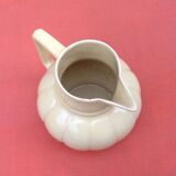 Art Deco Teapot / Teapot with metal infuser Yellow fluted ceramic