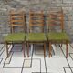 Set de 3 chaises scandinaves 1960