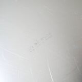 Round vintage stainless steel tray, 1970s