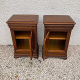 Pair of Louis Philippe style bedside tables