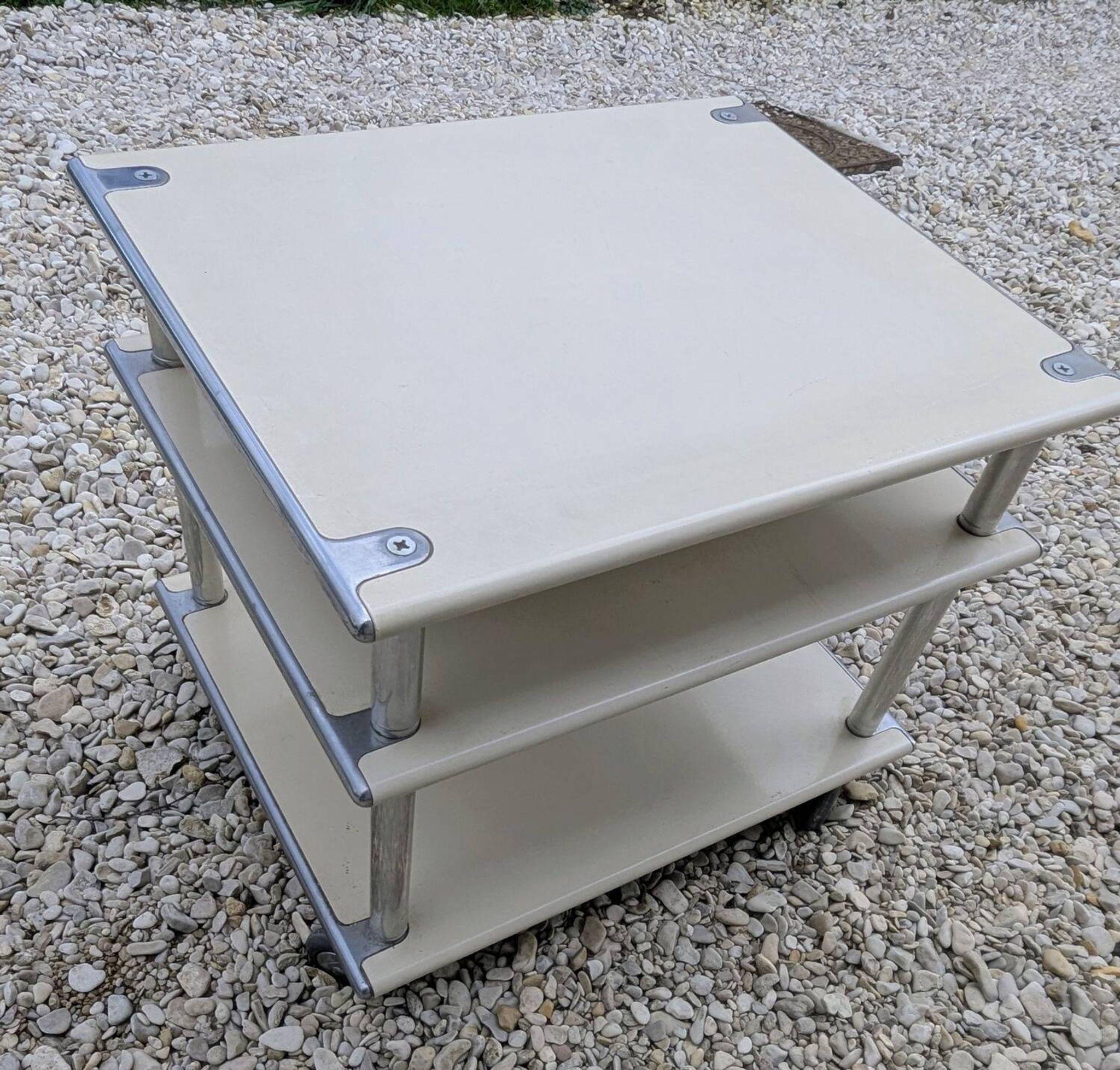Multimedia Low Rolling Table TV Habitat Conran Seventies 70 Design