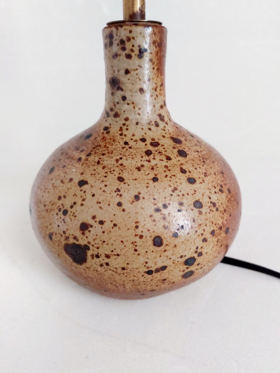 Small vintage pyrite sandstone lamp