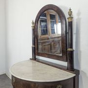 Rare Empire period half-mirror dressing table