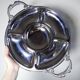 Large serving platter for hors d'oeuvres Jean Couzon in 18/10 stainless steel, 5 compartments.