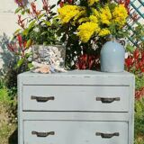 Art Deco chest of drawers restored with an aged effect
