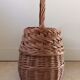Panier ancien en osier tressé