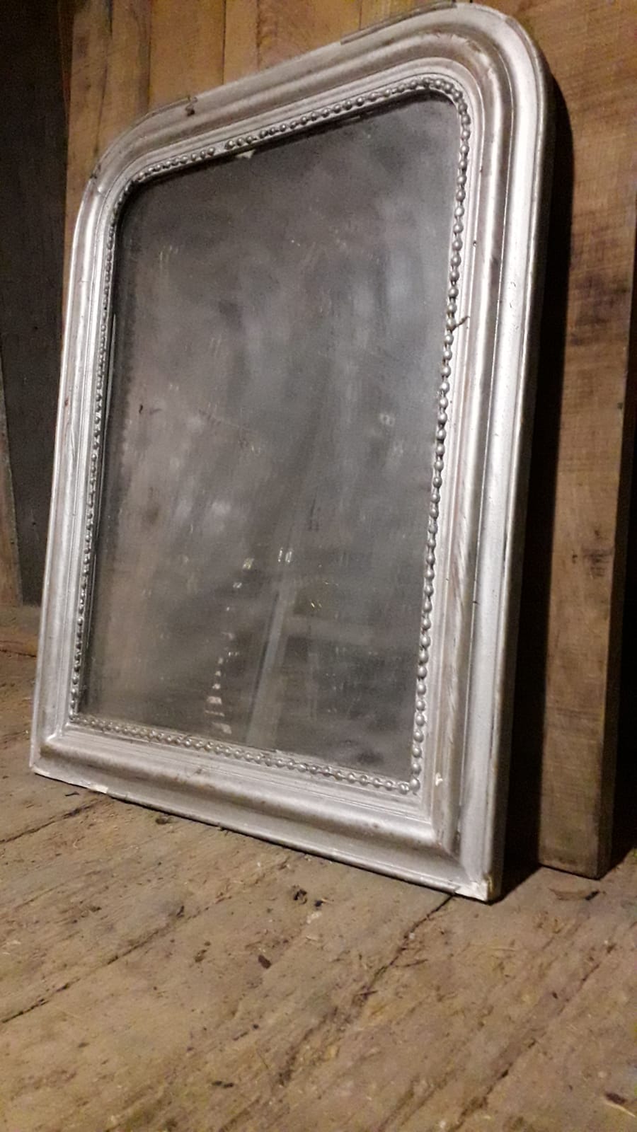 Napoleon III silver mirror