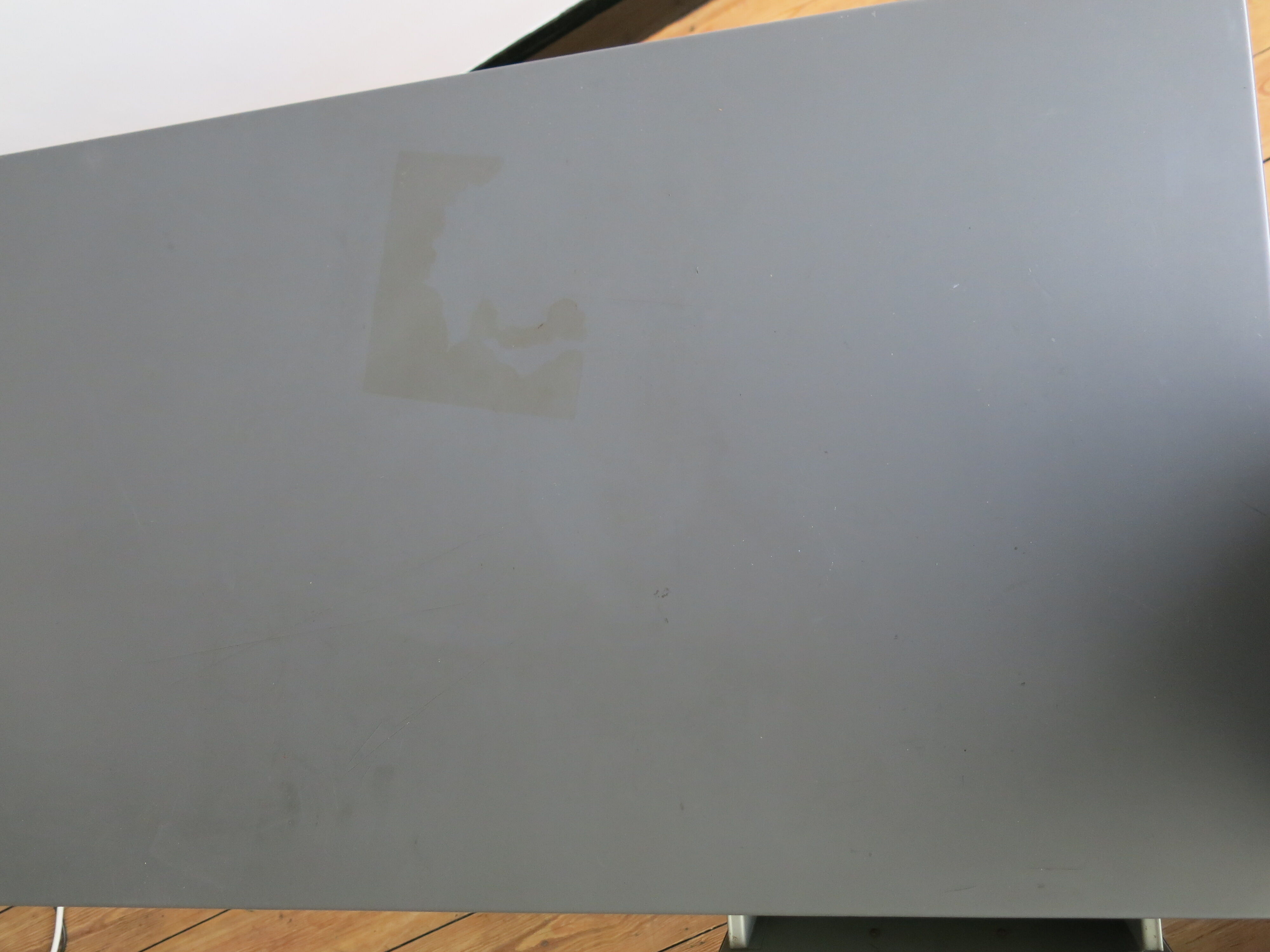 Metal industrial tiny desk