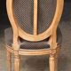 Two solid walnut chairs. Work from the suburbs, circa 1900