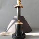 Carcel lamp in metal and gilded brass 1960.