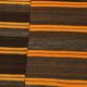 Tapis Kilim vintage rayé orange et marron 6x9, 172x291 cm