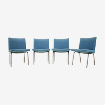 1960s Hans J. Wegner Airport Lounge Chairs for A.P. Stolen, Set of 4