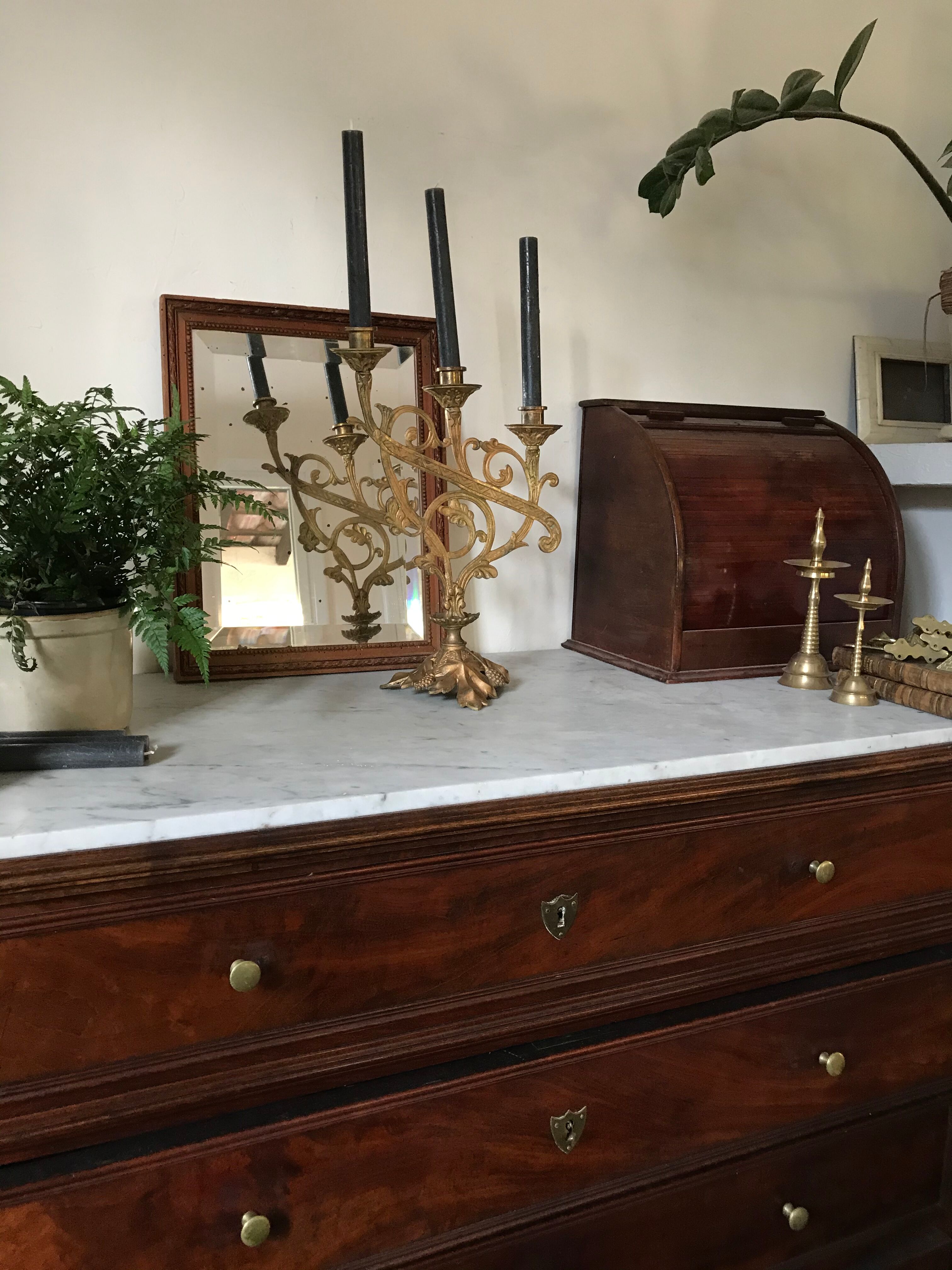 Old golden candlestick