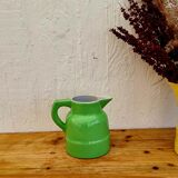 Vintage green earthenware pitcher