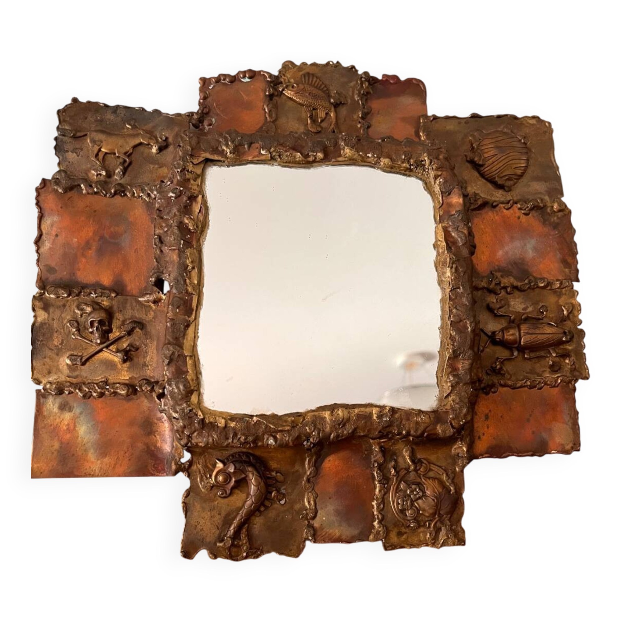 Brutalist mirror