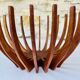 Danish teak and glass centerpiece by Fritz Hansen