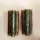 Murano and brass wall sconces