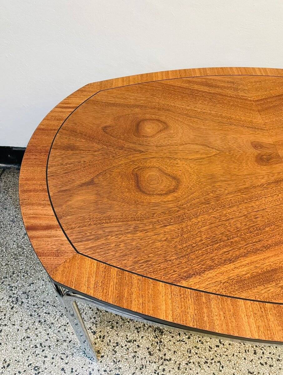 Mid-century dining table with chrome frame by Odenwald, 1960s