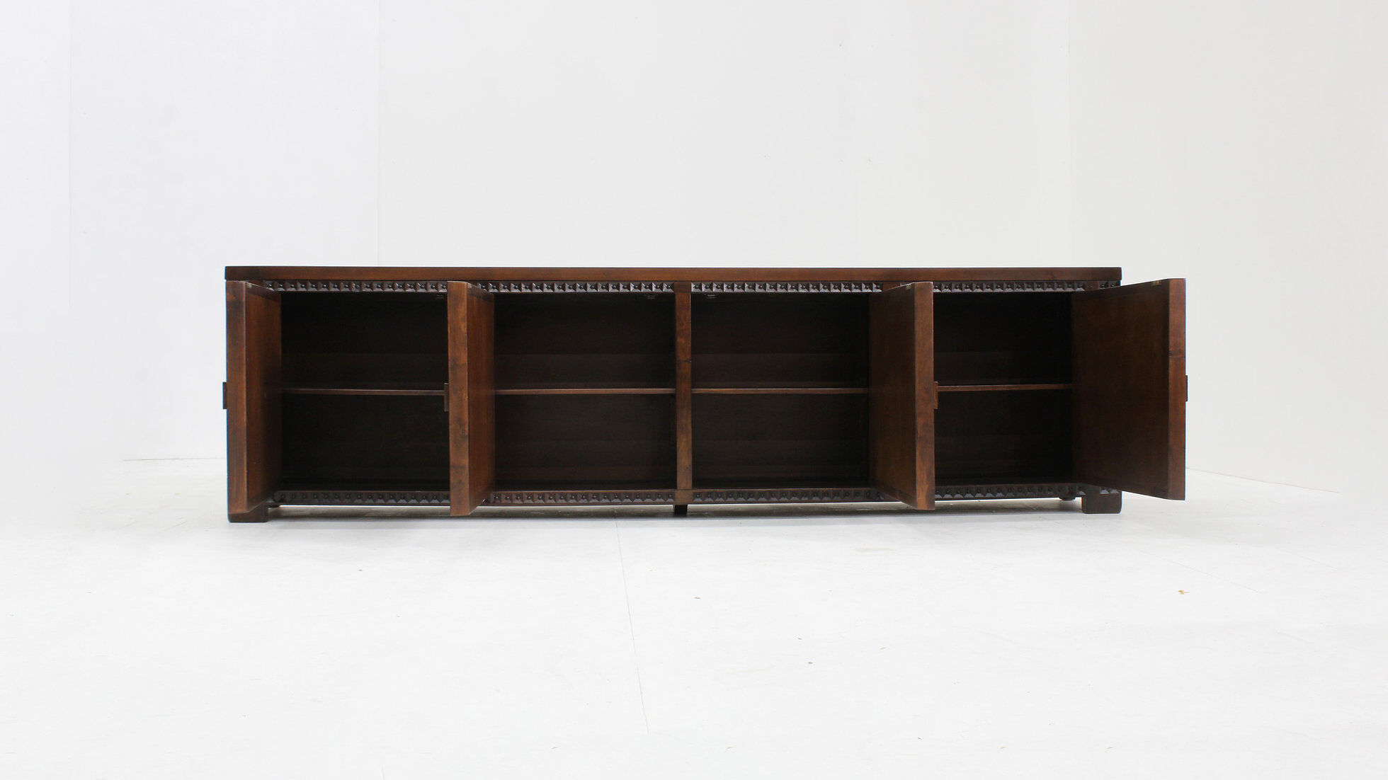 Spanish brutalist sideboard solid wood