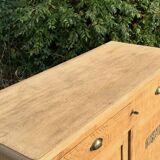 Parisian sideboard in raw wood