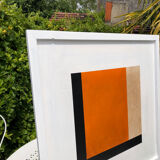 Set de 4 peintures abstraites
