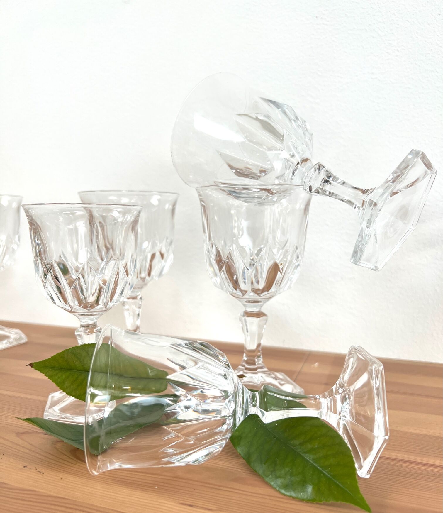 8 vintage glasses - Arques crystal - Chaumont model